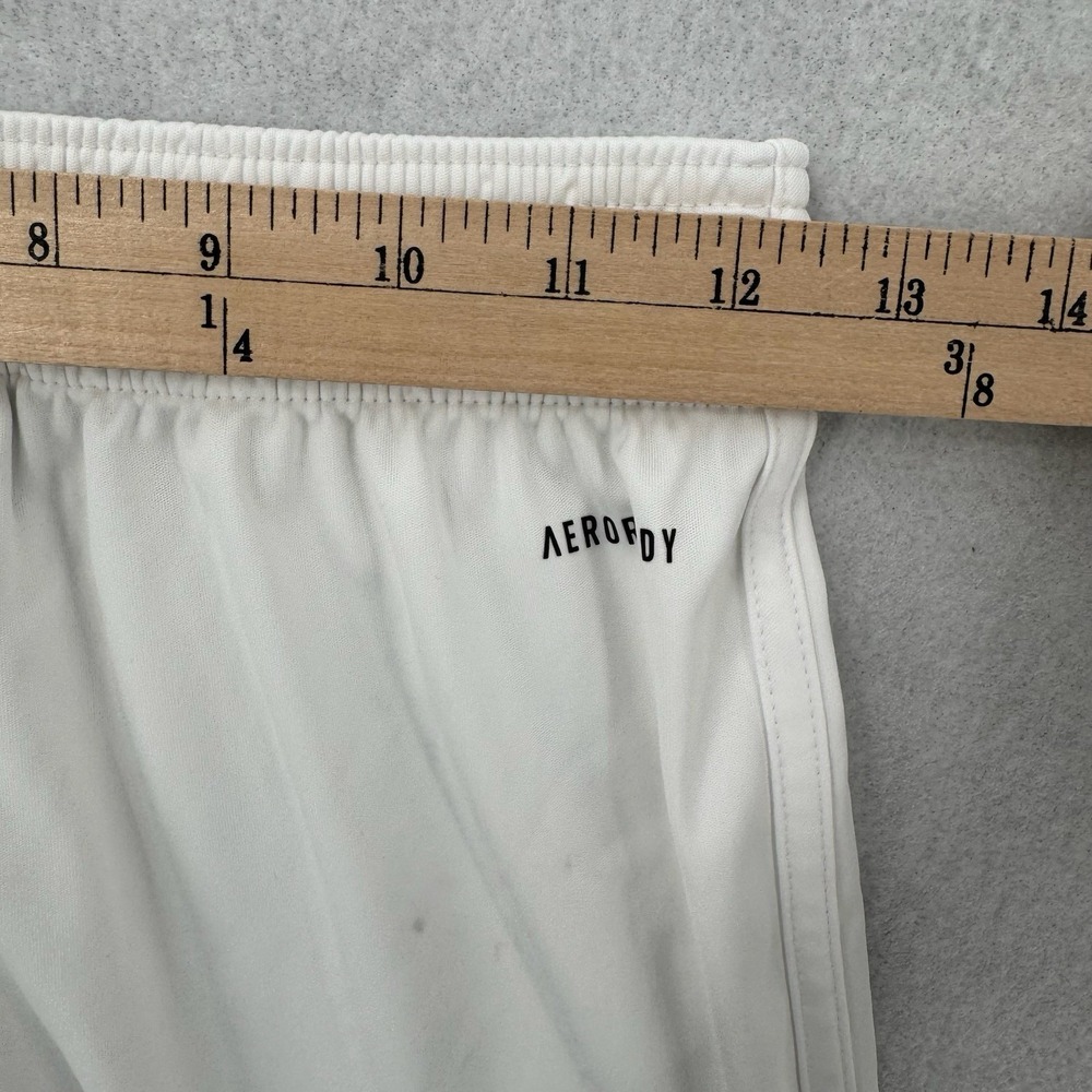 Adidas Soccer Shorts Youth Large 13-14Y White Recycled Polyester Hawaii Bulls - Picture 5 of 7